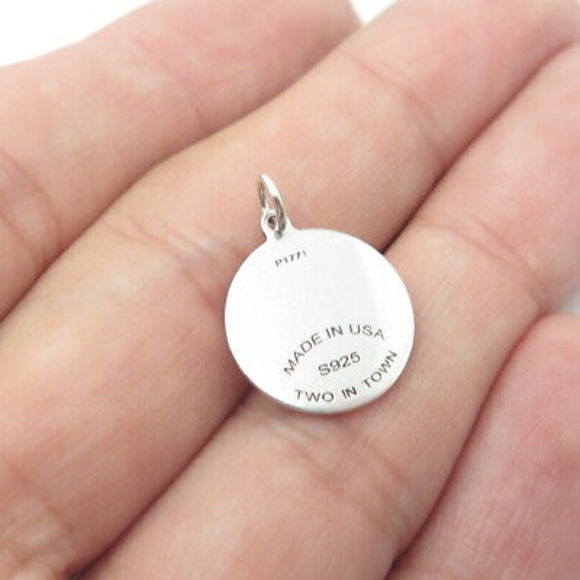 TWO IN TOWN 925 Sterling Silver USA Frisky Horse Charm Pendant - Picture 2 of 8